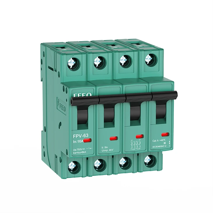 DISYUNTOR DC PARA SOLAR 4P 1000V