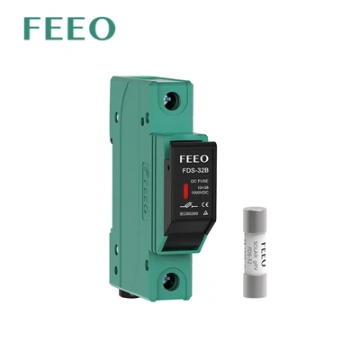 Fusible auto del sistema fotovoltaico de energía solar del fusible térmico de 32A 1000V DC 1P 10x38