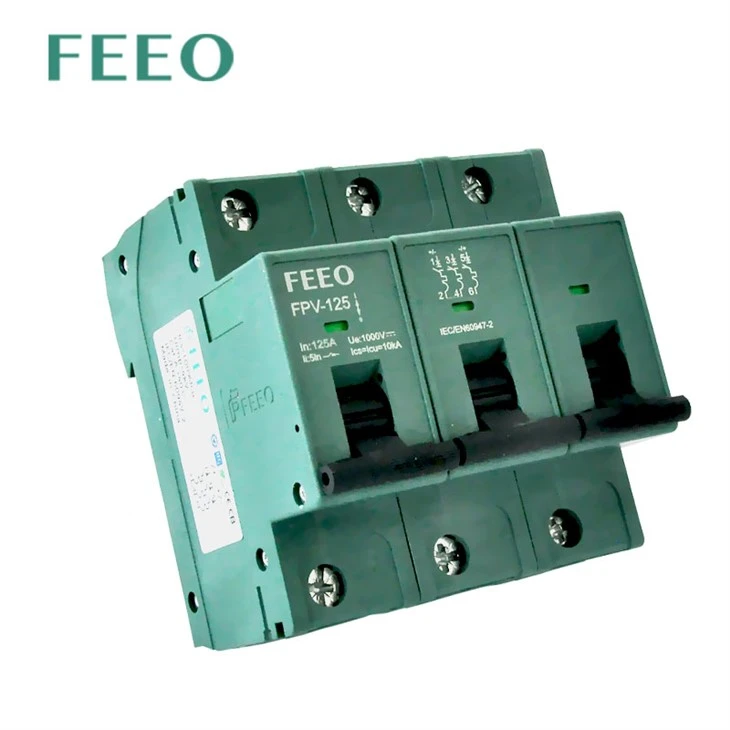 MCB DC breaker 3 pole 100a 750v
