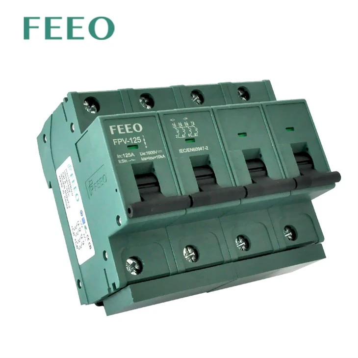Circuit Breaker 4p 1000v 125A for solar system