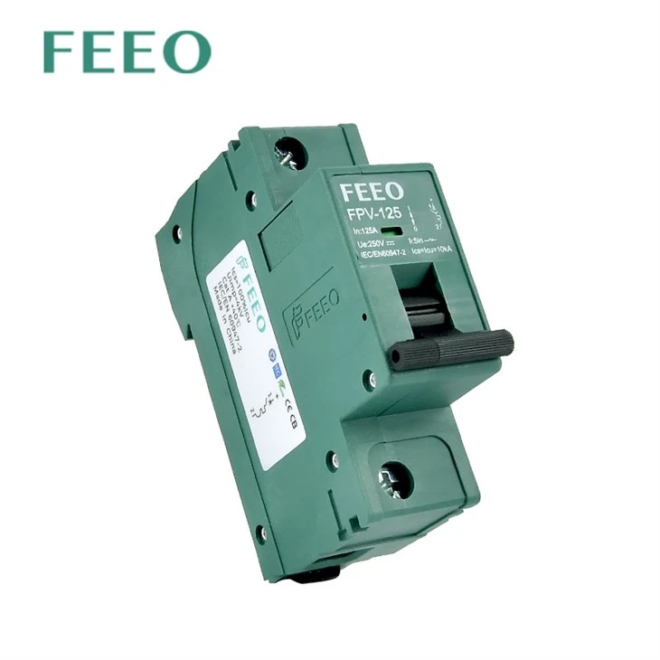 DC MCB 1P 250VDC 10KA 125A DC Circuit Breaker