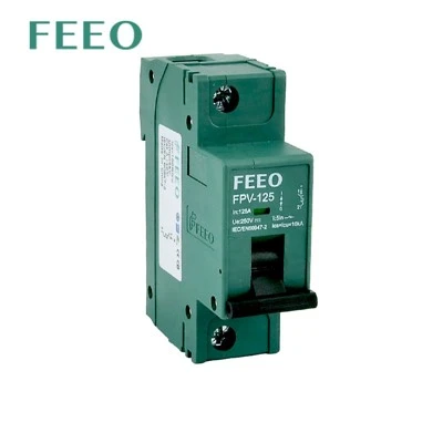 1P 2P DC 1000V Solar mini circuito interruptor de batería 80A 100A 125A DC MCB para sistema fotovoltaico fotovoltaico